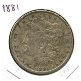 1881 Morgan Silver Dollar