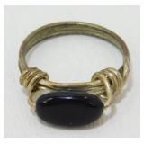 Silver Tone Wire Ring - 2.09 grams Total Weight,