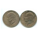 Pair of Eisenhower Dollars