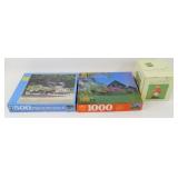 * (2) 500-pc Puzzles & (1) 1000-pc Puzzle