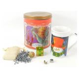 Boy Scout Popcorn Tin w/ Miscellaneous