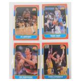 Four 1986-87 Fleer Basketball Cards - Excellent