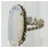 Silver Tone Ring Marked West Germany - 7 grams