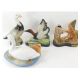 ** 4 Jim Beam Decanters - Full; Canvasback,