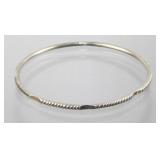 Sterling Silver Bangle - Not Marked but Tested