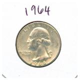 1964 Washington Silver Quarter