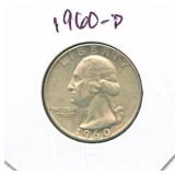 1960-D Washington Silver Quarter