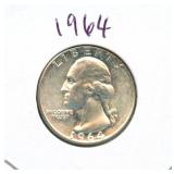 1964 Washington Silver Quarter