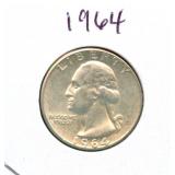 1964 Washington Silver Quarter