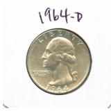 1964-D Washington Silver Quarter