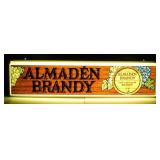 ** Vintage Almaden Brandy Advertising Lighted