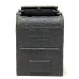 Old Cast Iron Mailbox Bank