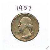 1957 Washington Silver Quarter