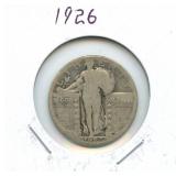 1926 Standing Liberty Silver Quarter