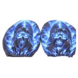 Skull Vehicle Head Rest Covers - New