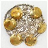 Vintage 830 Sterling Norwegian Solje Brooch