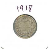 1918 Canadian Silver Dime