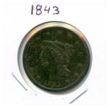 1843 U.S. Large Cent