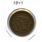 1847 U.S. Large Cent