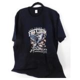 Black T-Shirt with Logo on It - New