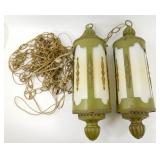 * 2 Large, Ornate Hanging Lights