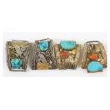 58 grams of Sterling Silver Damaged Watch Cuffs