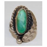 Sterling Silver Southwest Navajo Style Ring, Size