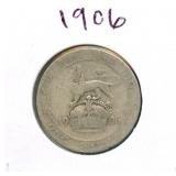 1906 British Silver One Shilling