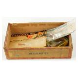 Antique 1920's Cigar Box with Unused Vintage