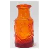 * MCM Nice Amberina Small Grape Pattern Vase