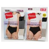 2 New 3 Packs of Hanes Premium Seamless Smoothing