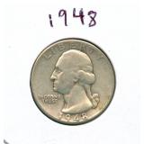 1948 Washington Silver Quarter