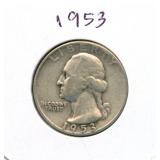 1953 Washington Silver Quarter