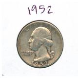 1952 Washington Silver Quarter