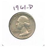 1961-D Washington Silver Quarter