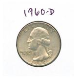 1960-D Washington Silver Quarter