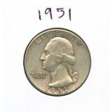1951 Washington Silver Quarter