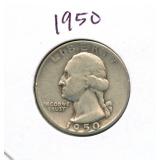 1950 Washington Silver Quarter