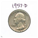 1957-D Washington Silver Quarter