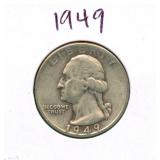 1949 Washington Silver Quarter
