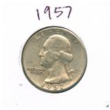1957 Washington Silver Quarter