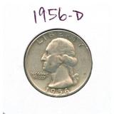 1956-D Washington Silver Quarter