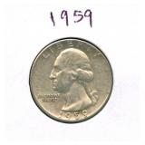 1959 Washington Silver Quarter