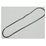 Vintage Sterling Silver Herringbone Chain - 9g
