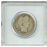 1910 Barber Silver Quarter