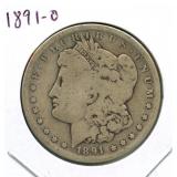 1891-O Morgan Silver Dollar