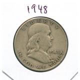 1948 Franklin Silver Half Dollar