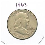 1962 Franklin Silver Half Dollar