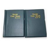 2 World Coin Stock Books