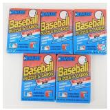 5 Sealed Cello Packs of 1989 Donruss Baseball